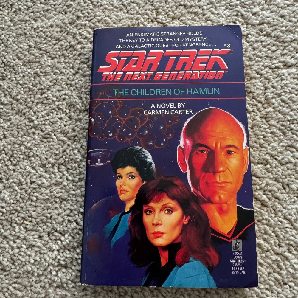 Vintage 1988 Star Trek The Next Generation The Children of Hamlin Paperback Book